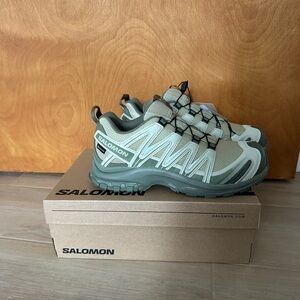 Salomon Olive and Black Trail Shoes